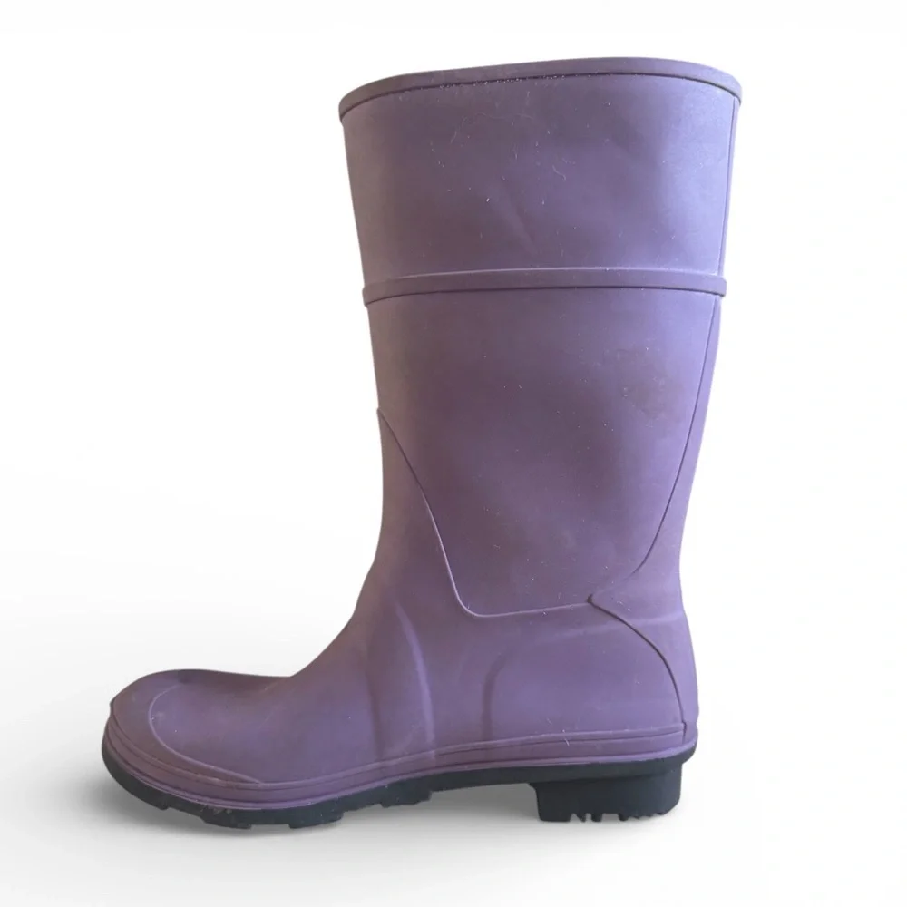 Kamik Kids Waterproof Rubber Rain Boots Buckle Winter Outdoor Purple Size 4